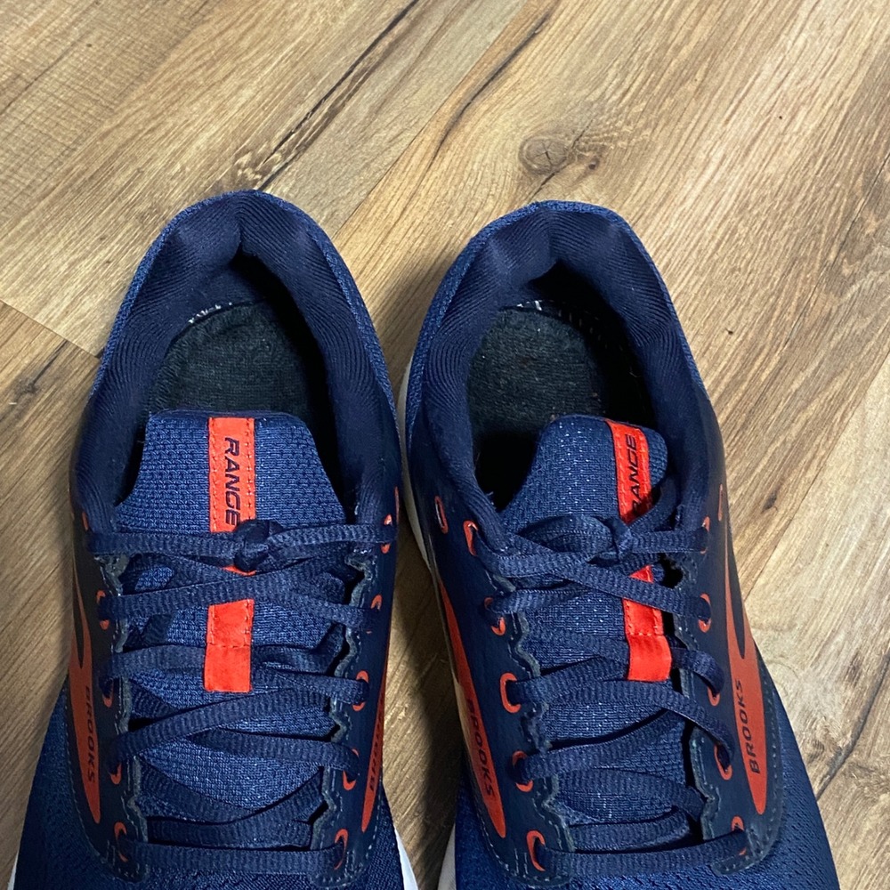 Brooks Range Mens Running Shoes Navy Blue Orange Size 11 D - Picture 4 of 8